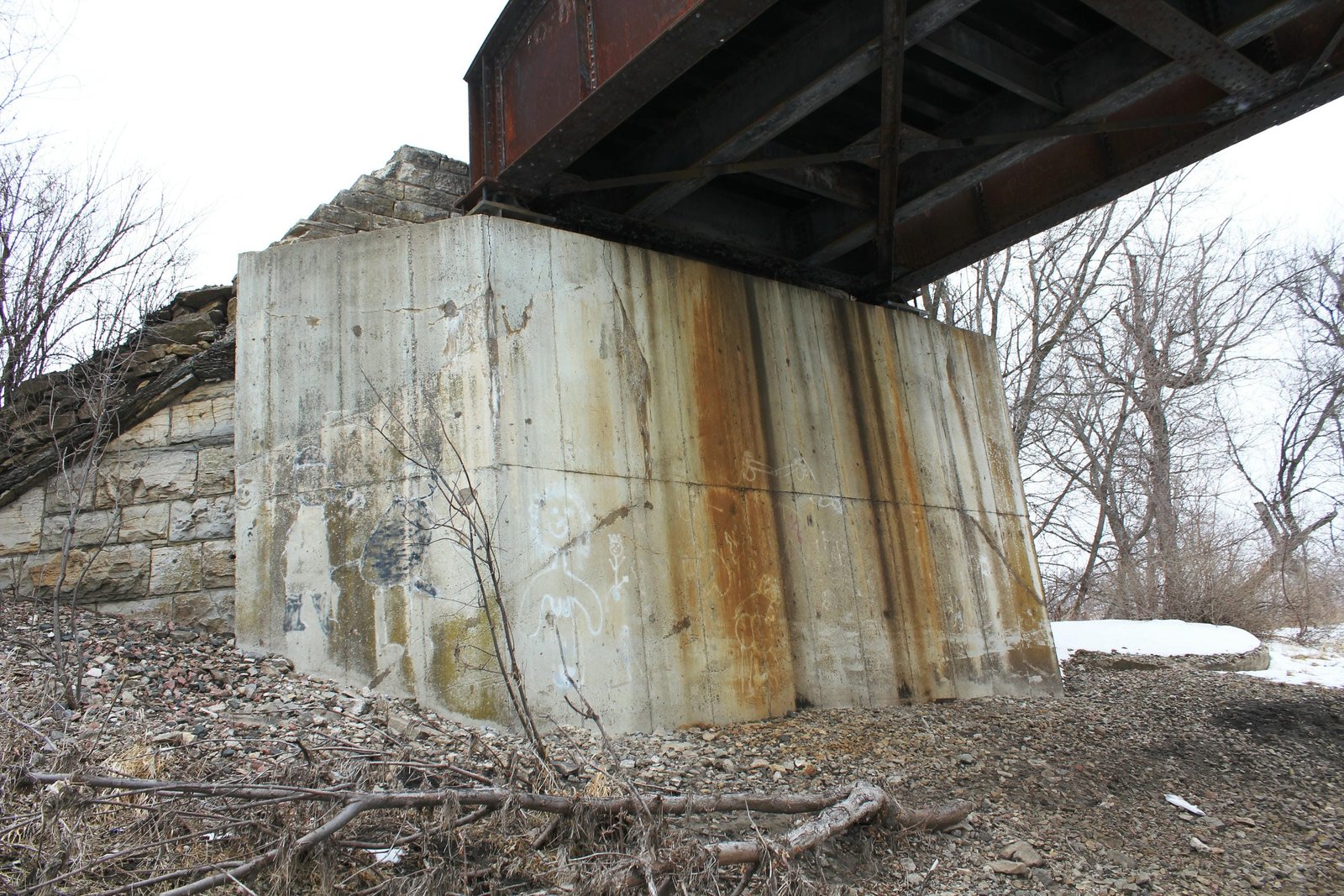 West abutment